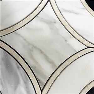 Calacatta Gold Mosaic Tile For Bathroom Kitchen Backsplash